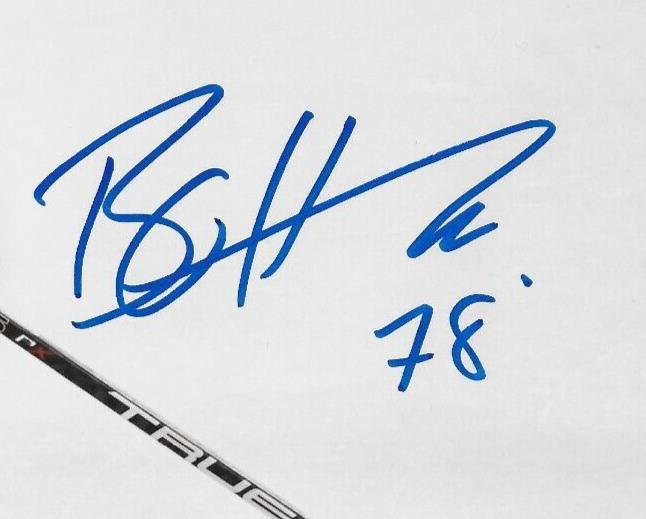 Signed Brennan Othmann New York Rangers Team Canada 8x10 Photo #3 Original