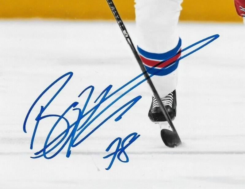 Signed Brennan Othmann New York Rangers Autographed 8x10 Photo #8 Original