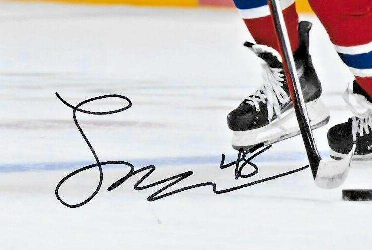 Signed Lane Hutson Montreal Canadiens 8x10 Photo #1 Original JSA Authentication