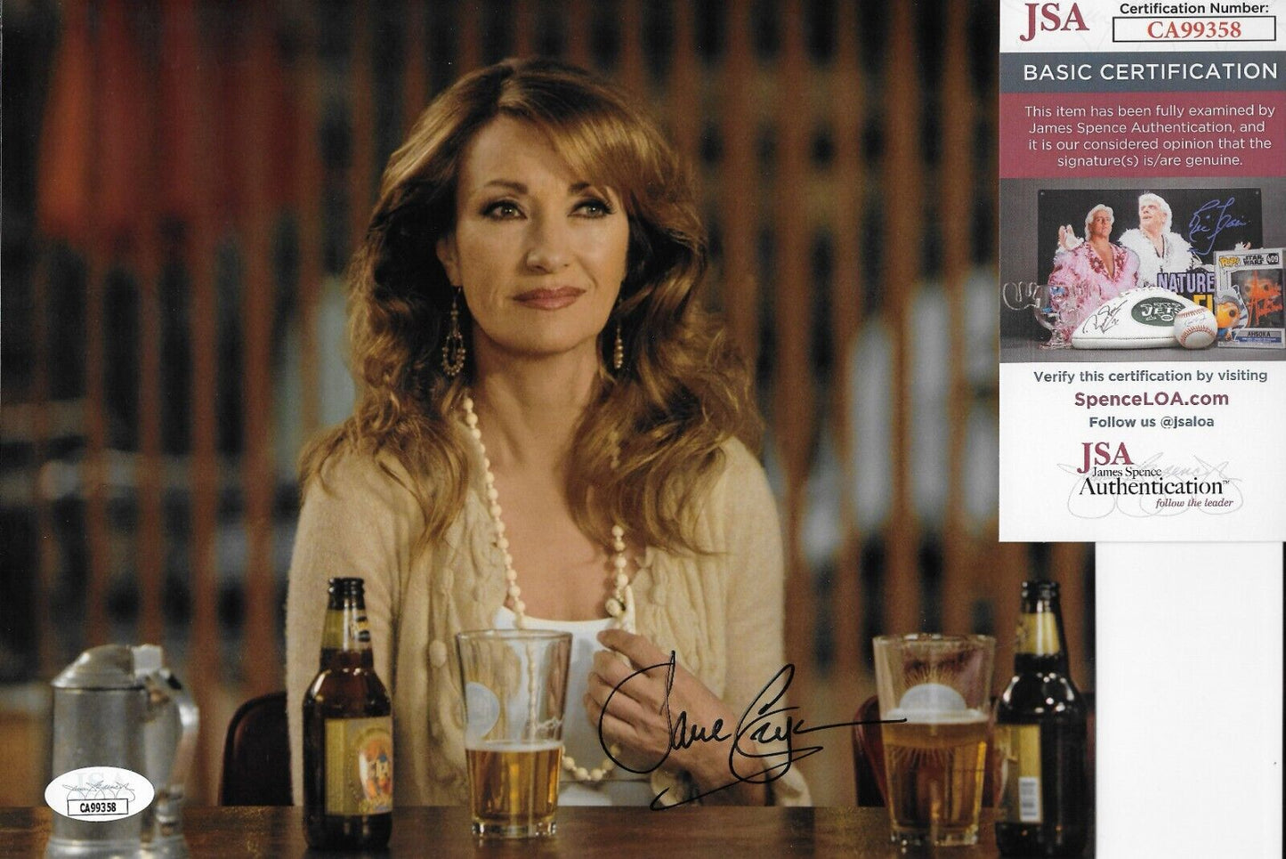 Signed Jane Seymour Dr Quinn James Bond 8x10 Photo #1 with JSA Authentication