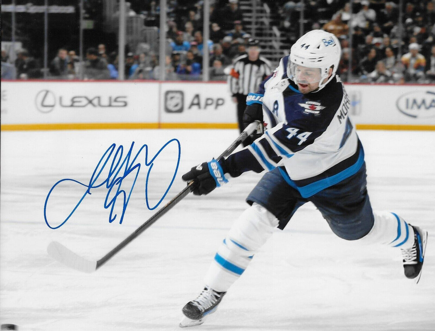 Signed Josh Morrissey Winnipeg Jets Autographed 8x10 Photo #4 Original