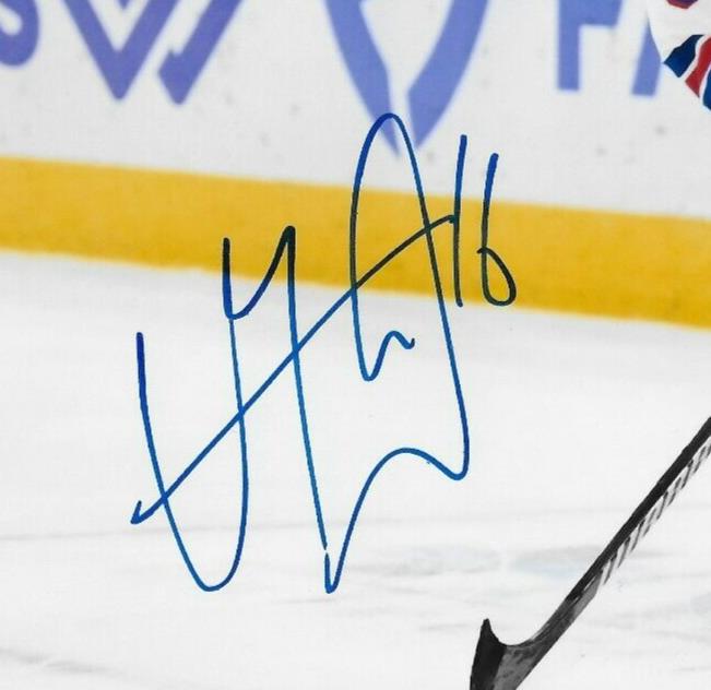 Signed Vincent Trocheck New York Rangers Autographed 8x10 Photo #1 Original