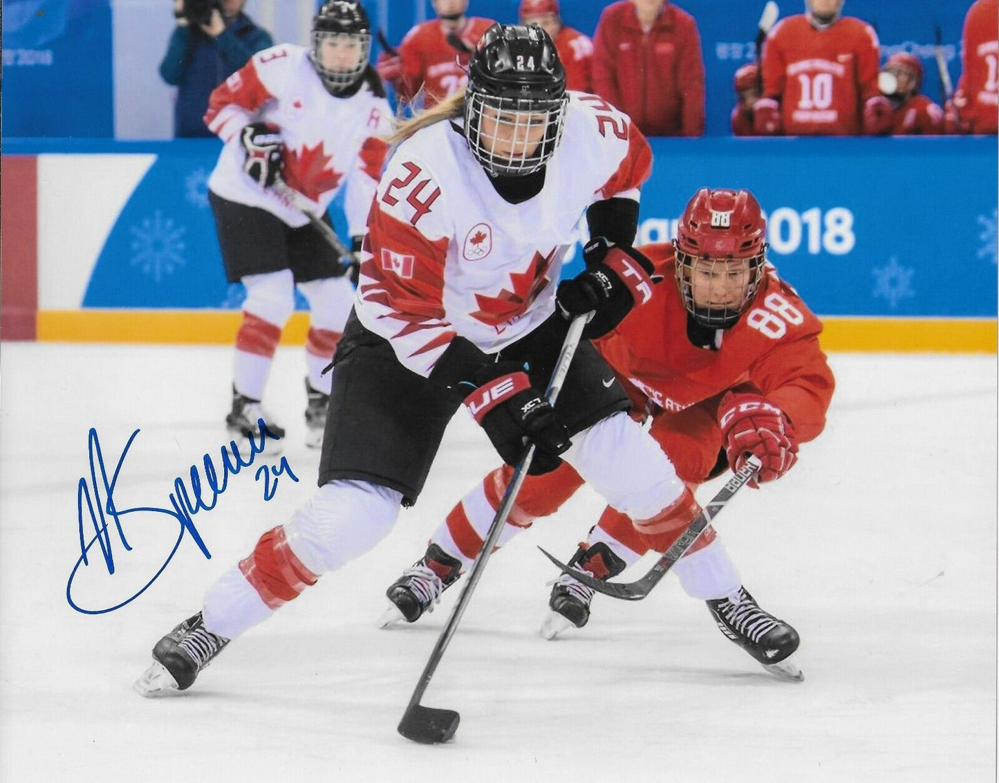 Signed Natalie Spooner PWHL Toronto Sceptres Autographed 8x10 Photo #2 Original