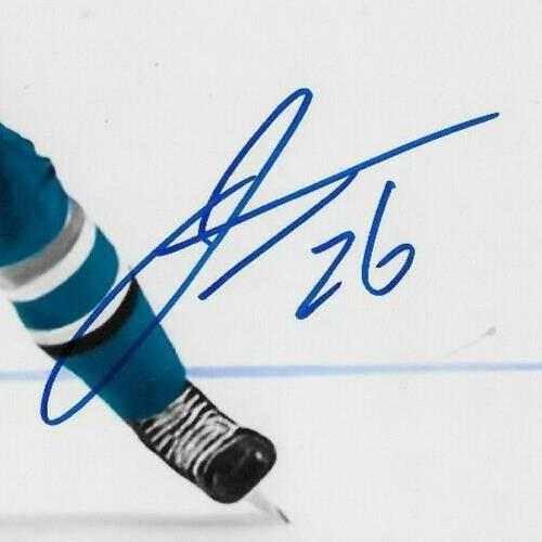 Signed Jack Thompson San Jose Sharks Autographed 8x10 Photo #1 Original