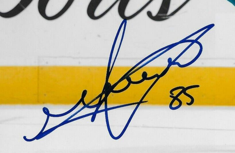Signed Shakir Mukhamadullin San Jose Sharks Autographed 8x10 Photo #2 Original