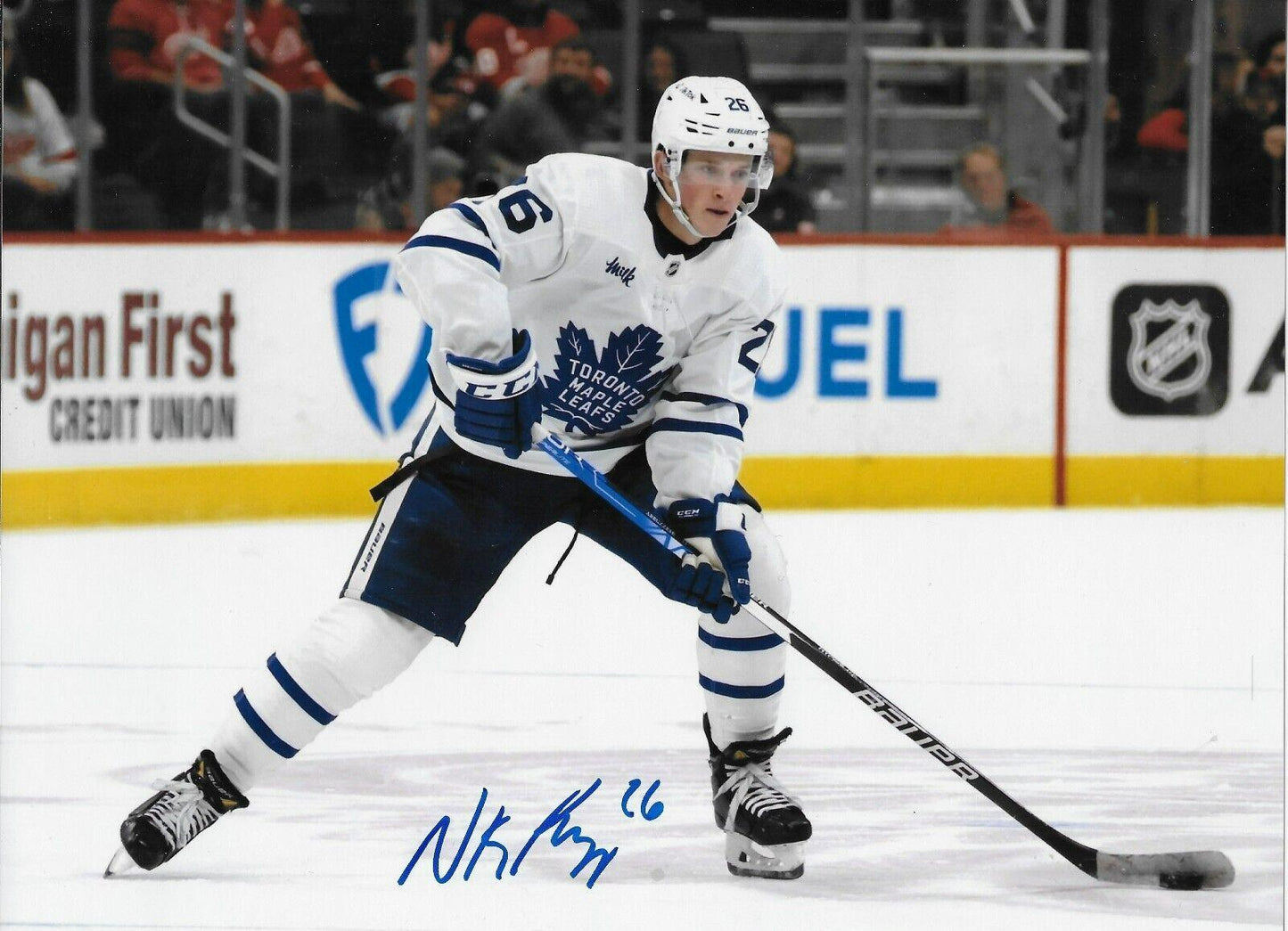 Signed Nick Abruzzese Toronto Maple Leafs 8x10 Photo #1 AHL Marlies Original