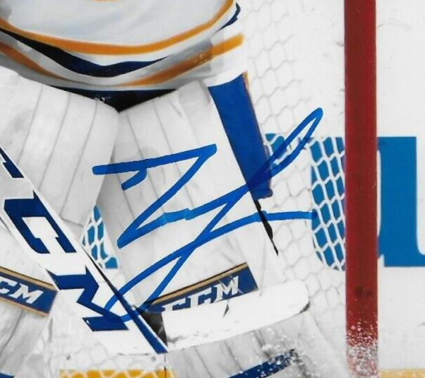 Signed Devon Levi Buffalo Sabres Goalie Autographed 8x10 Photo #2 Original
