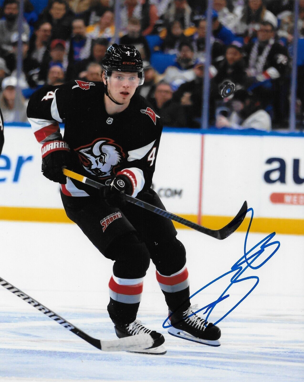 Signed Bowen Byram Buffalo Sabres Autographed 8x10 Photo #1 Original