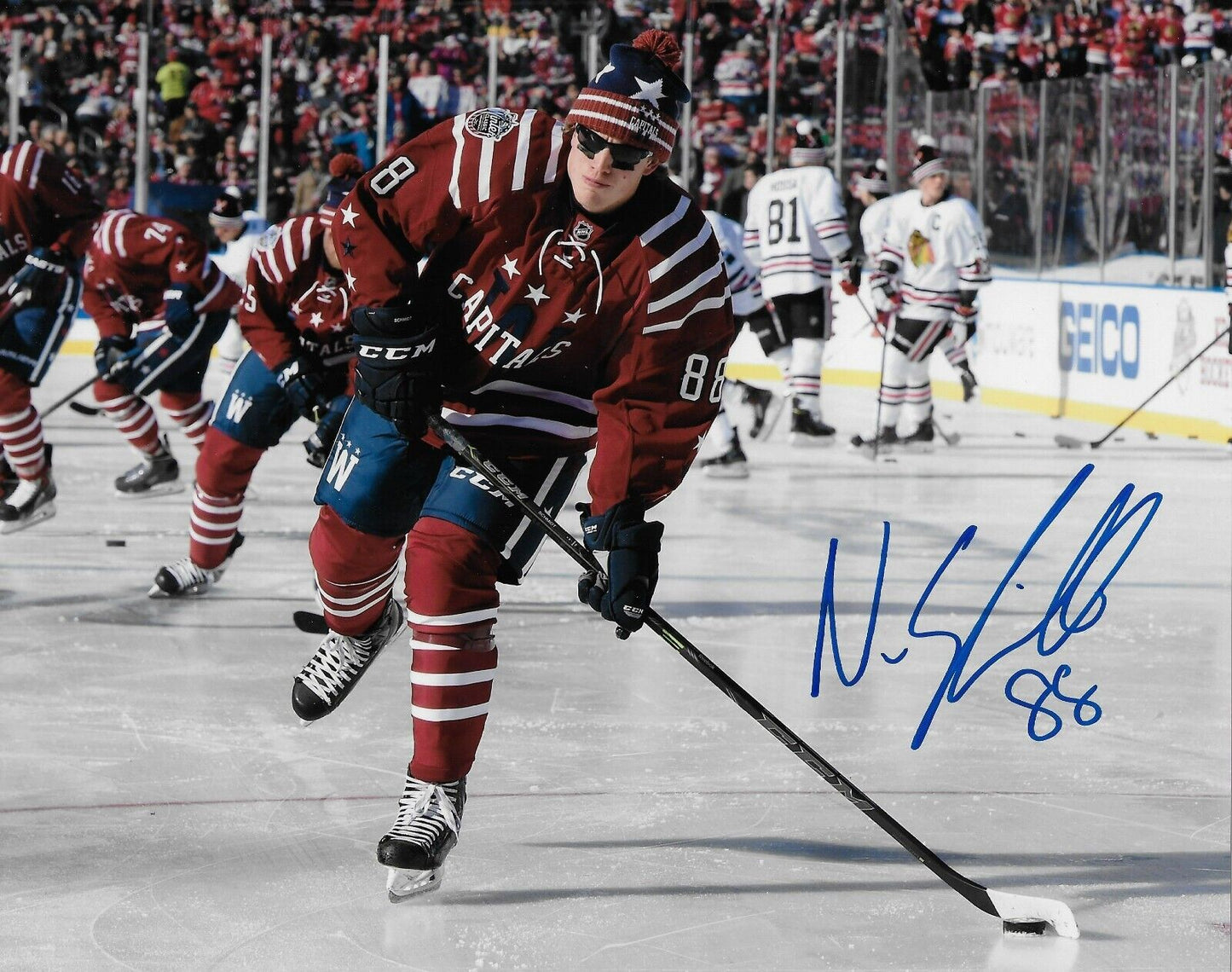 Signed Nate Schmidt Washington Capitals Autographed 8x10 Photo #1 Original