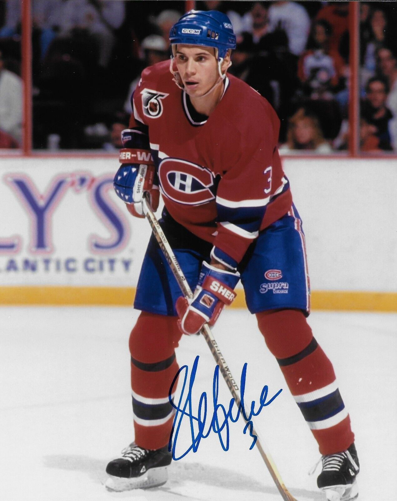 Signed Sylvain Lefebvre Montreal Canadiens Autographed 8x10 Photo #2 Original