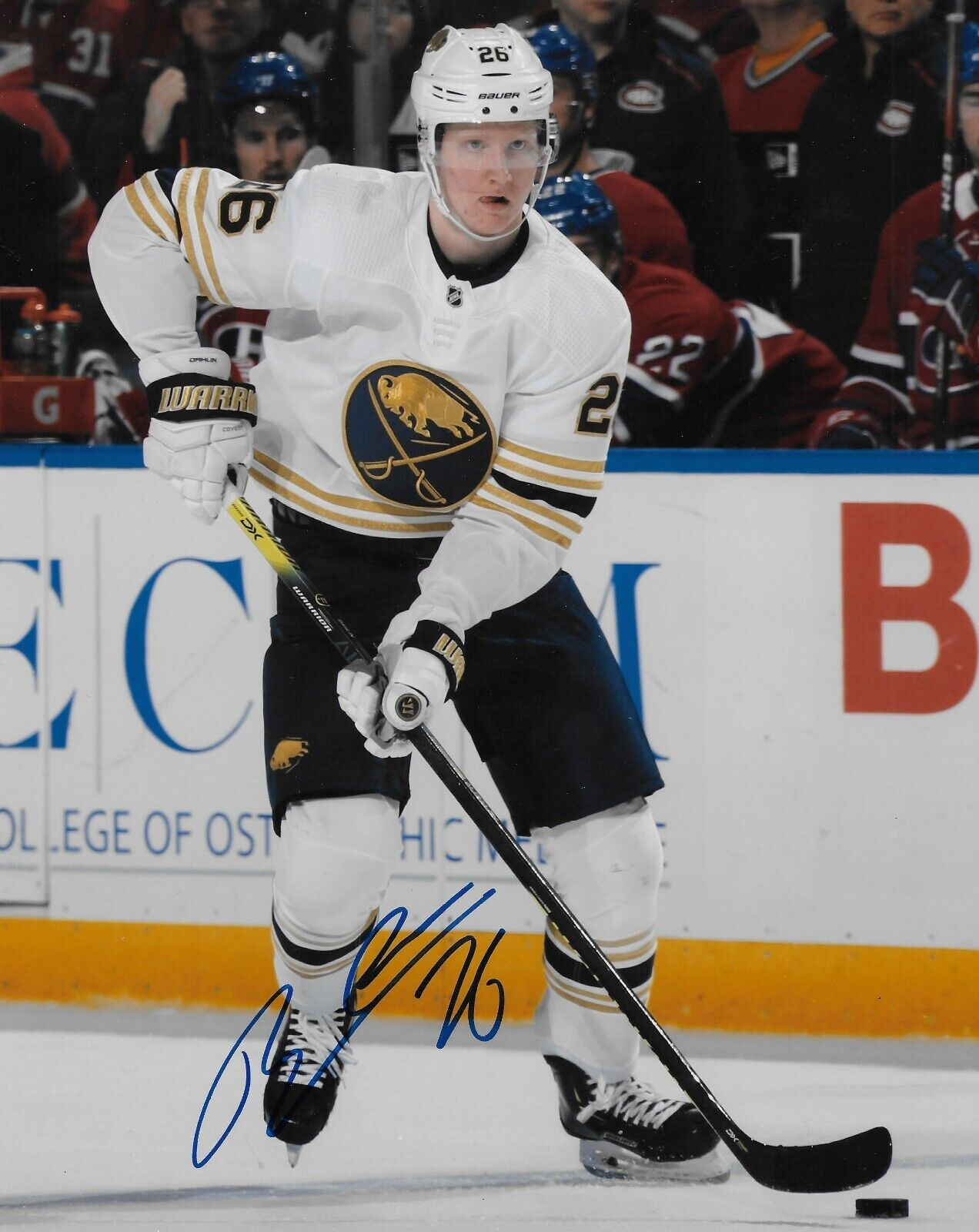 Signed Rasmus Dahlin Buffalo Sabres Autographed 8x10 Photo #1 Original