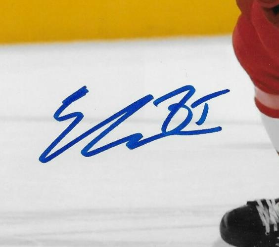 Signed Elmer Soderblom Detroit Red Wings 8x10 Photo #1 Original