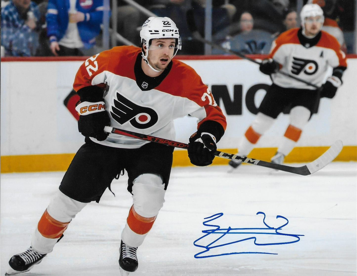 Signed Jacob Pelletier Philadelphia Flyers Autographed 8x10 Photo #1 Original
