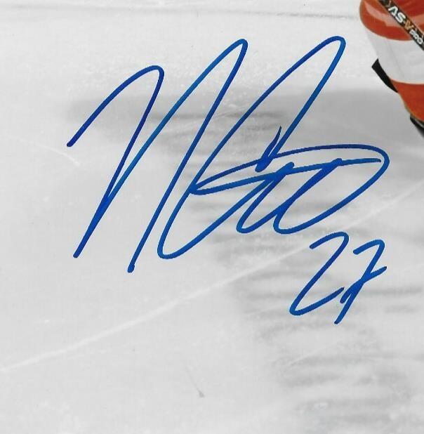 Signed Noah Cates Philadelphia Flyers Autographed 8x10 Photo #2 Original