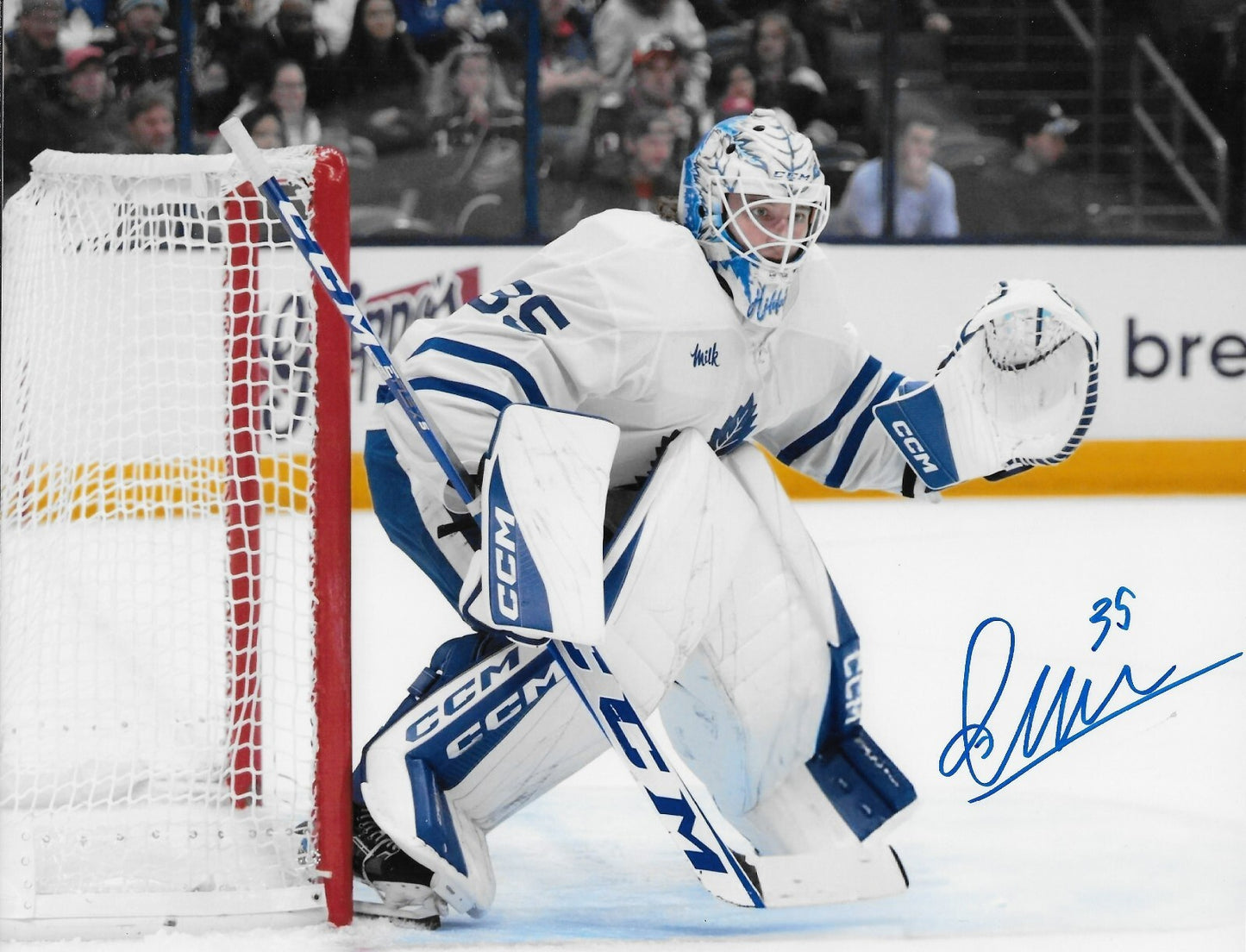 Signed Dennis Hildeby Toronto Maple Leafs Autographed 8x10 Photo #6 Original