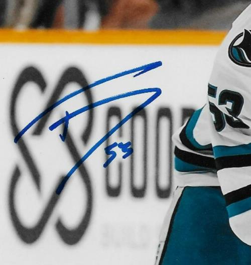 Signed Ty Dellandrea San Jose Sharks Autographed 8x10 Photo #1 Original