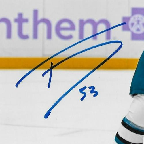 Signed Ty Dellandrea San Jose Sharks Autographed 8x10 Photo #2 Original