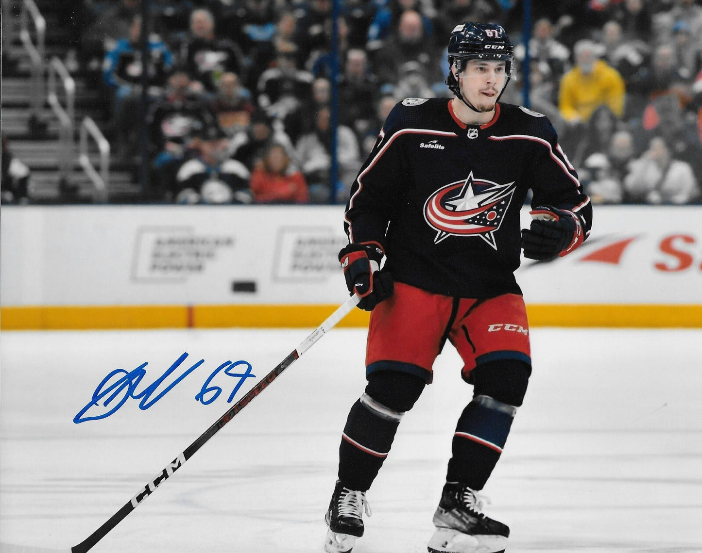 Signed James Malatesta Columbus Blue Jackets Autographed 8x10 Photo #2 Original