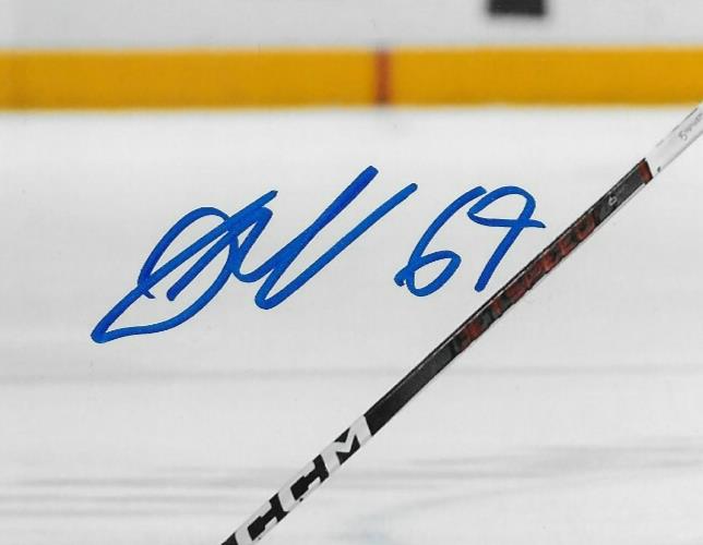 Signed James Malatesta Columbus Blue Jackets Autographed 8x10 Photo #2 Original
