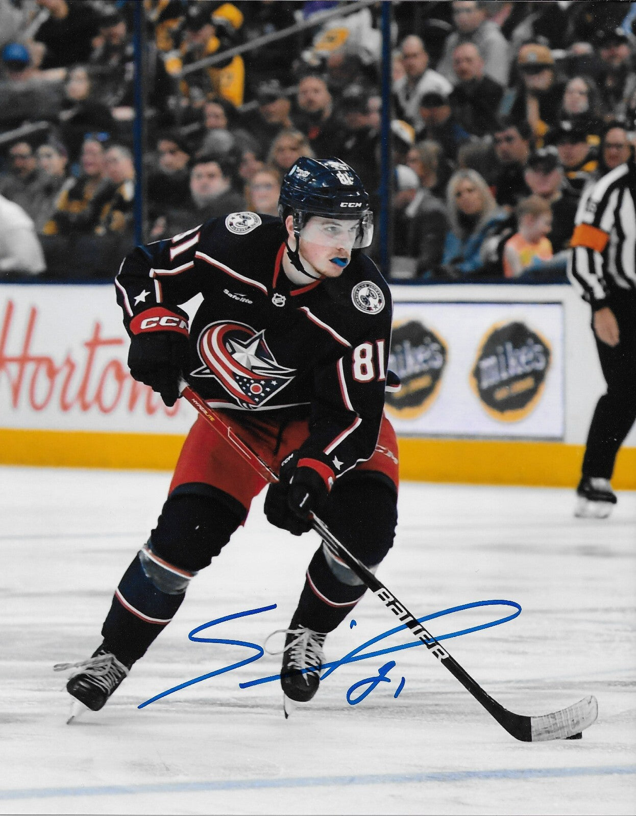 Signed Stanislav Svozil Columbus Blue Jackets Autographed 8x10 Photo #1 Original