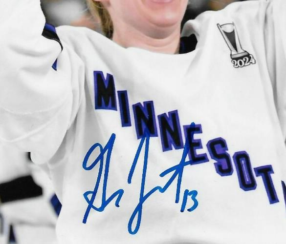 Signed Grace Zumwinkle PWHL Minnesota Frost Autographed 8x10 Photo #3 Original