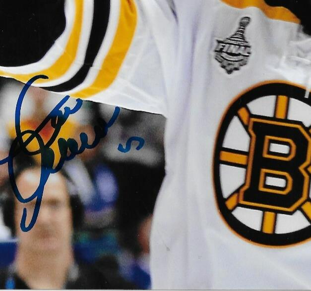 Signed Zdeno Chara Boston Bruins Stanley Cup 8x10 Photo #1 w JSA Authentication