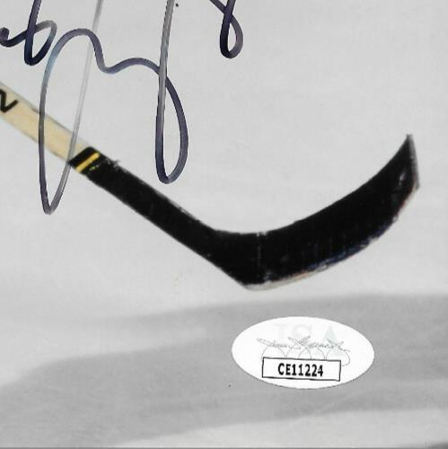 Signed Jaromir Jagr Pittsburgh Penguins 8x10 Photo #1 with JSA Authentication