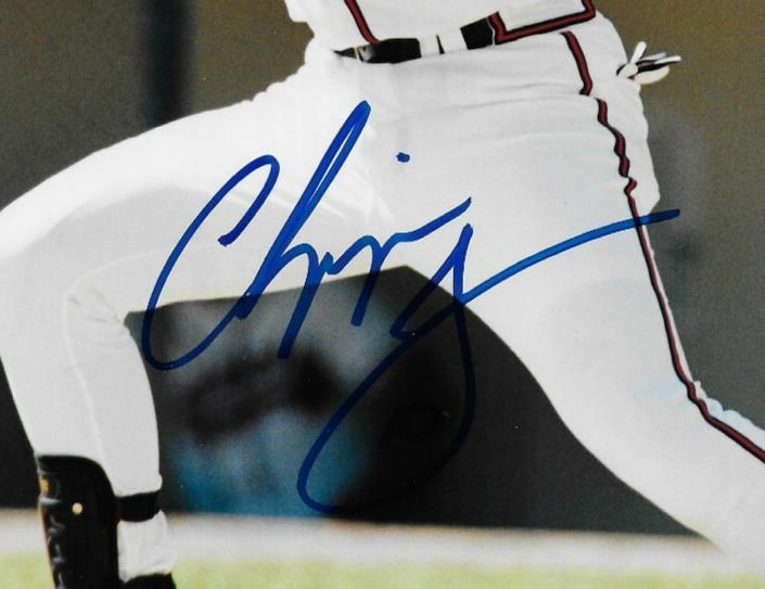 Signed Chipper Jones Atlanta Braves Autographed 8x10 Photo #1 JSA Authentication