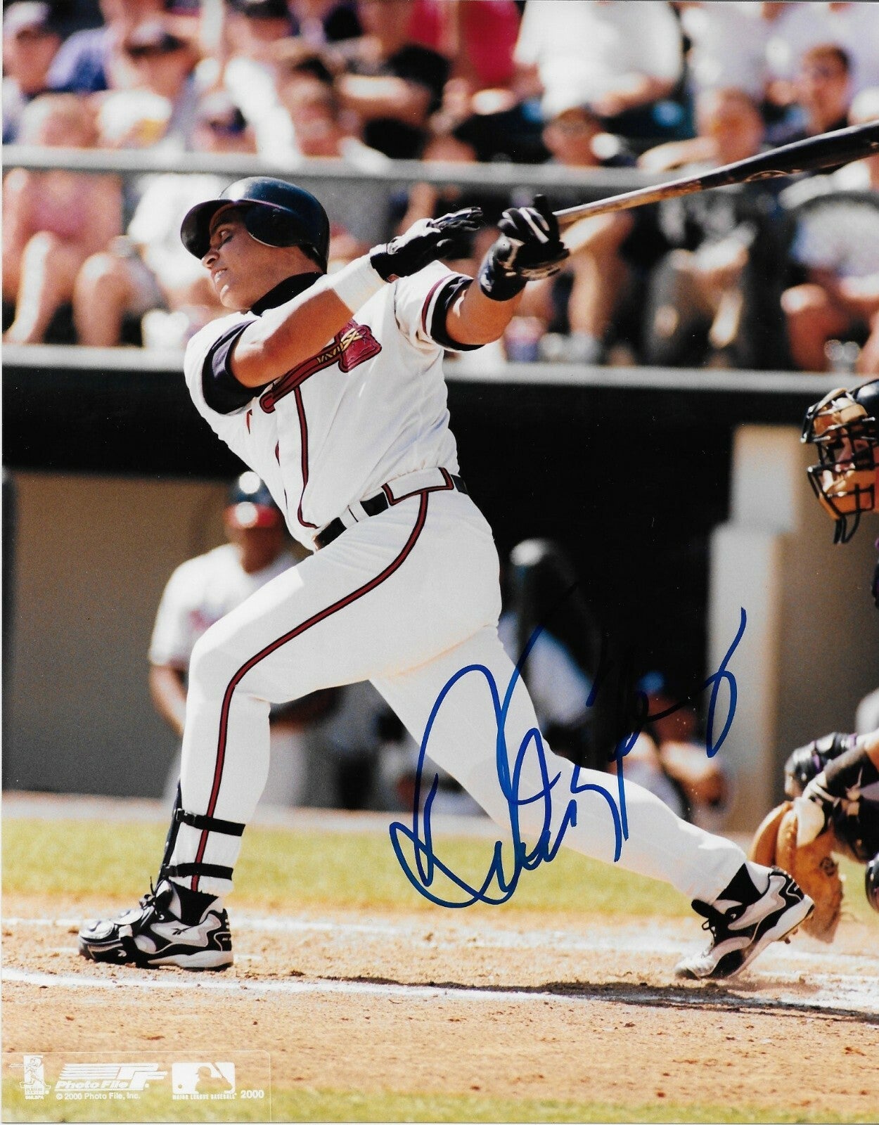 Signed Andres Galarraga Atlanta Braves Autographed 8x10 Photo #1 Original
