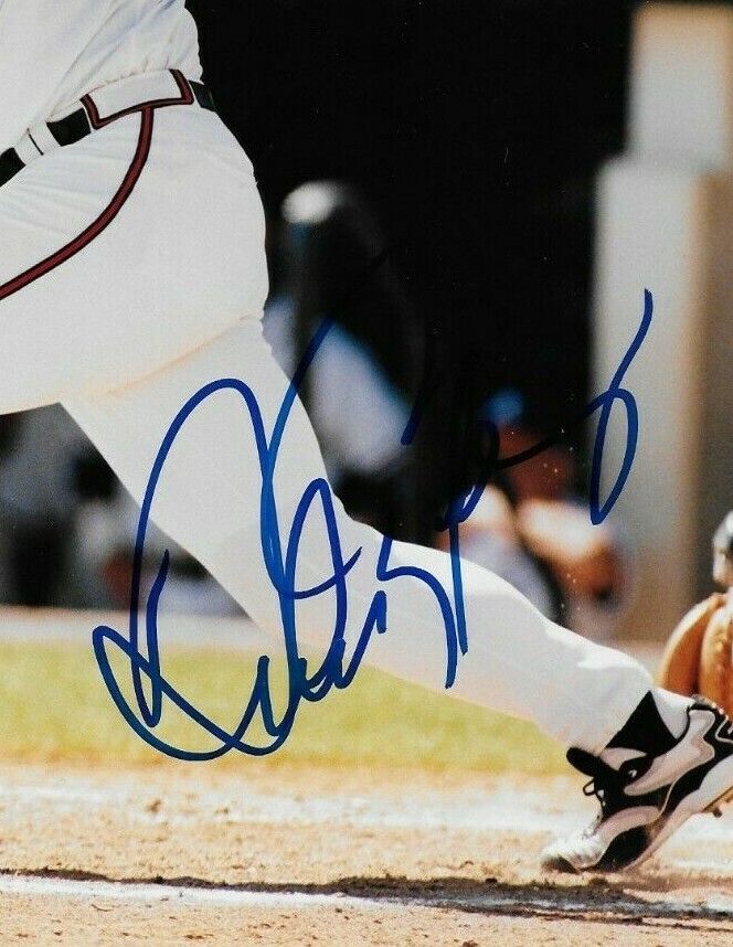 Signed Andres Galarraga Atlanta Braves Autographed 8x10 Photo #1 Original