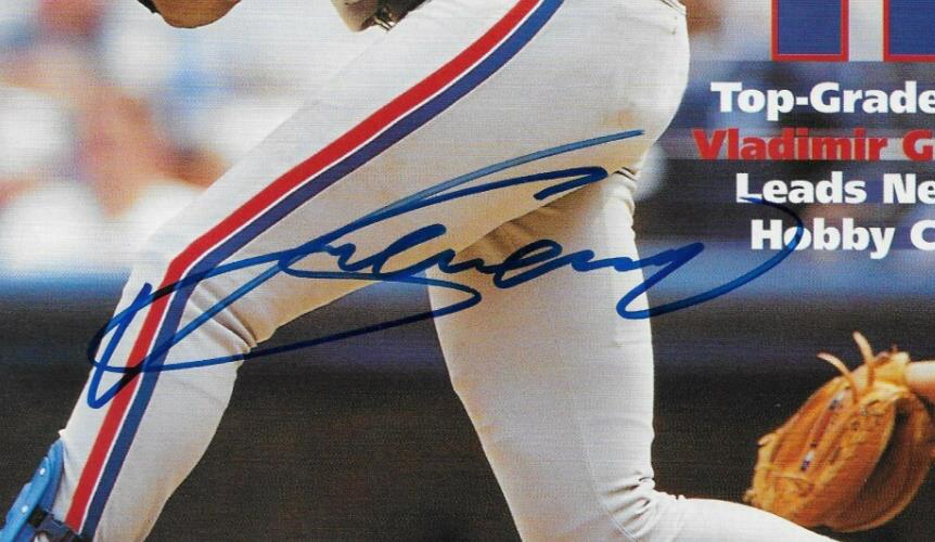 Signed Vladimir Guerrero Montreal Expos Beckett Baseball with JSA Authentication