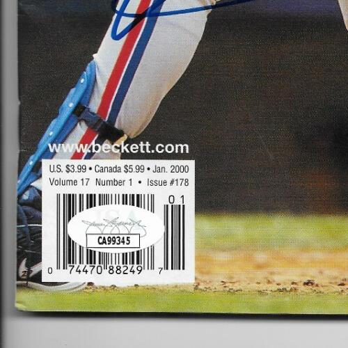 Signed Vladimir Guerrero Montreal Expos Beckett Baseball with JSA Authentication