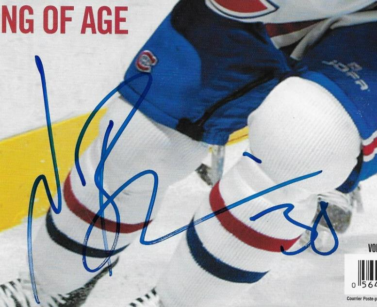 Signed Jan Bulis Montreal Canadiens Autographed Les Canadiens Magazine