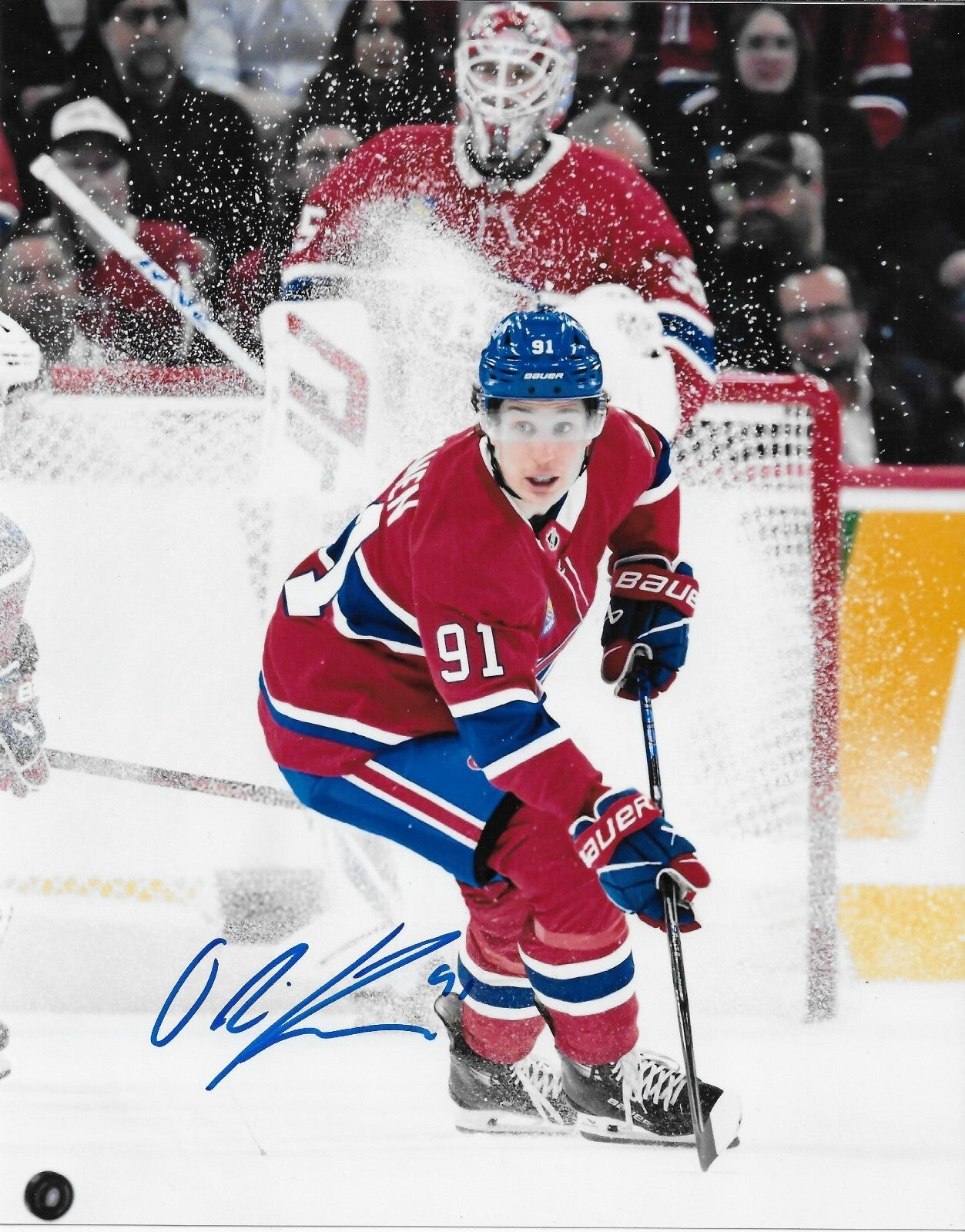 Signed Oliver Kapanen Montreal Canadiens Autographed 8x10 Photo #1 Original