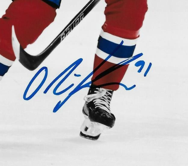 Signed Oliver Kapanen Montreal Canadiens Autographed 8x10 Photo #2 Original