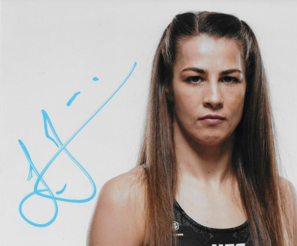 Signed Jasmine Jasudavicius UFC MMA Autographed 8x10 Photo #4 Original