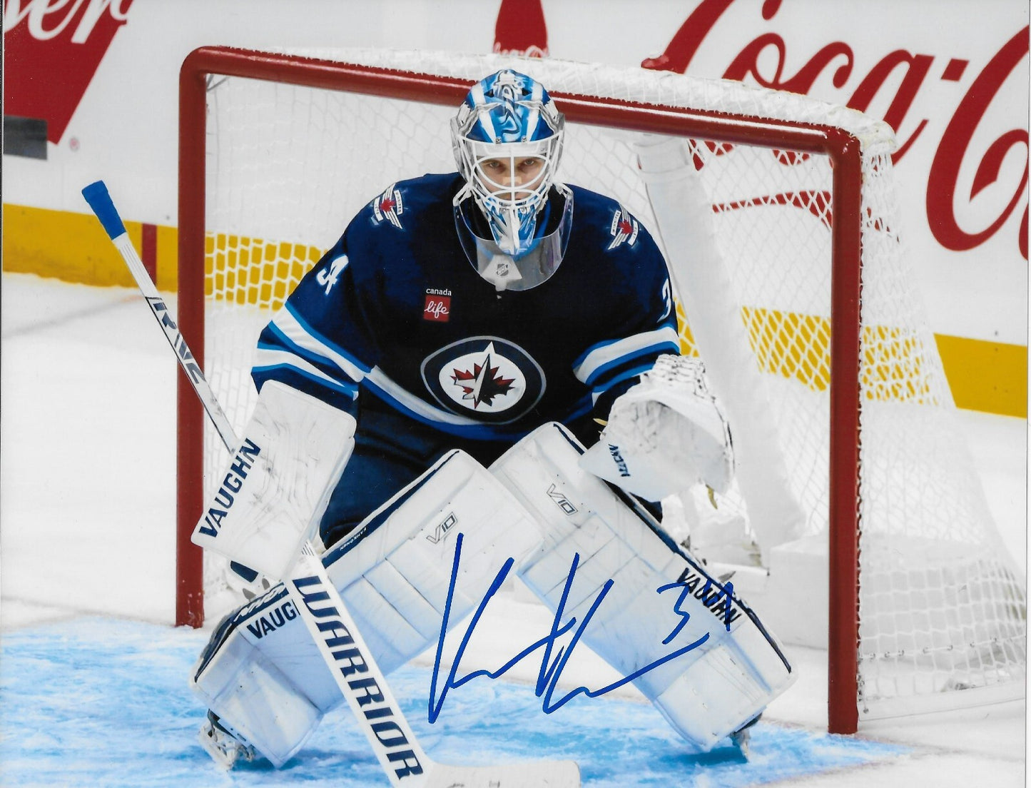 Signed Kaapo Kahkonen Winnipeg Jets Autographed 8x10 Photo #4 Original