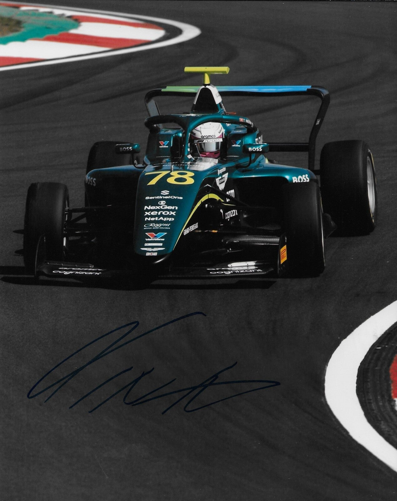 Signed Tina Hausmann Formula 1 Academy Aston Martin Racing 8x10 Photo 3 Original