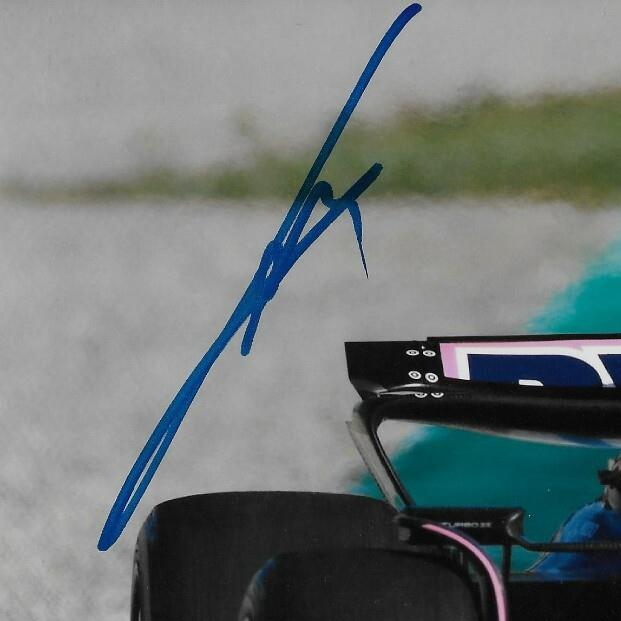 Signed Pierre Gasly Formula 1 Alpine Racing Autograped 8x10 Photo # 14 Original