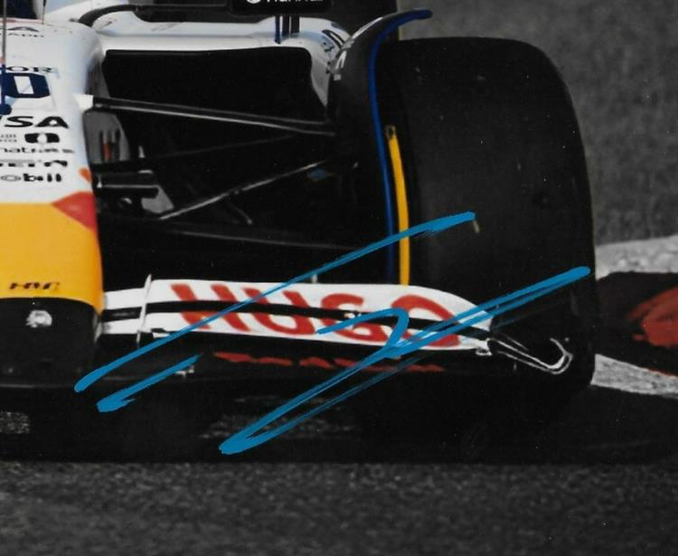 Signed Liam Lawson Formula 1 Bulls Racing Autographed 8x10 Photo #3 Original