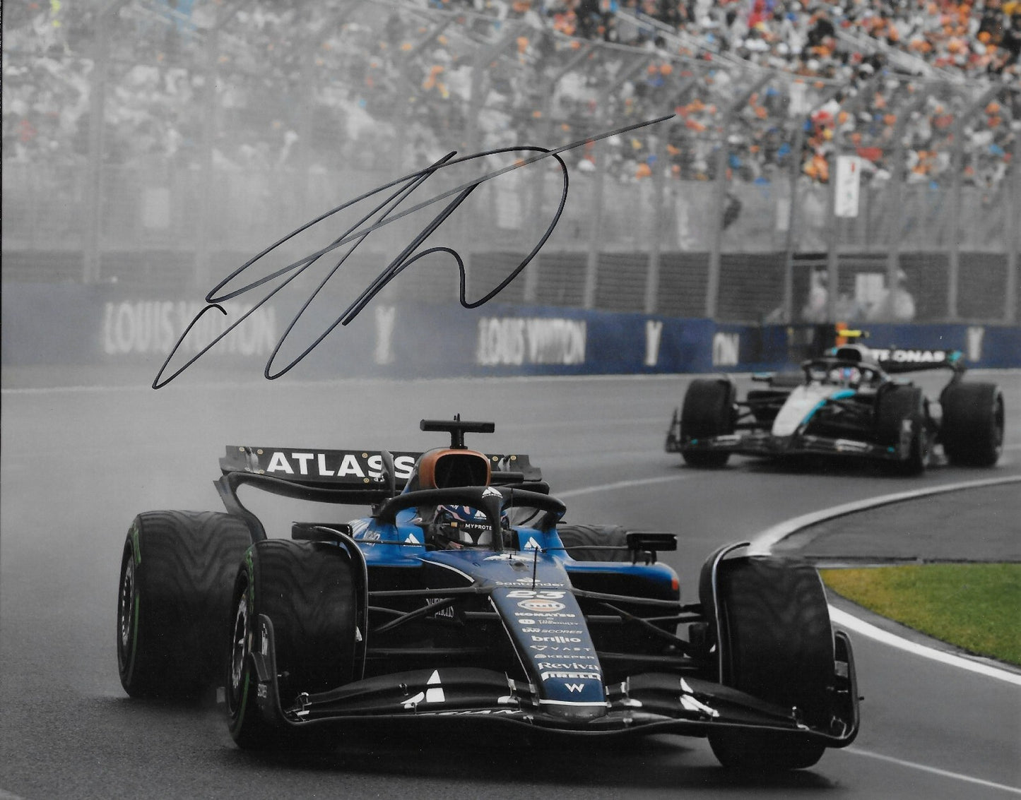 Signed Alexander Alex Albon Formula 1 Williams Racing 8x10 Photo #3 Original