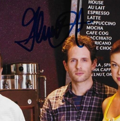 Signed Adrianne Palicki Ben Schwartz Glen Howerton Coffee Town 8x10 with JSA