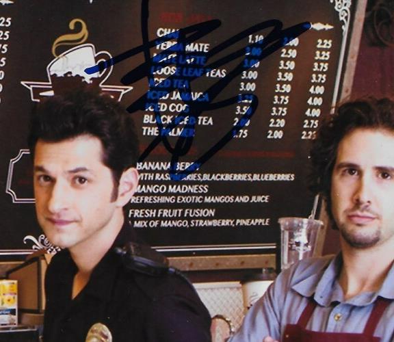 Signed Adrianne Palicki Ben Schwartz Glen Howerton Coffee Town 8x10 with JSA