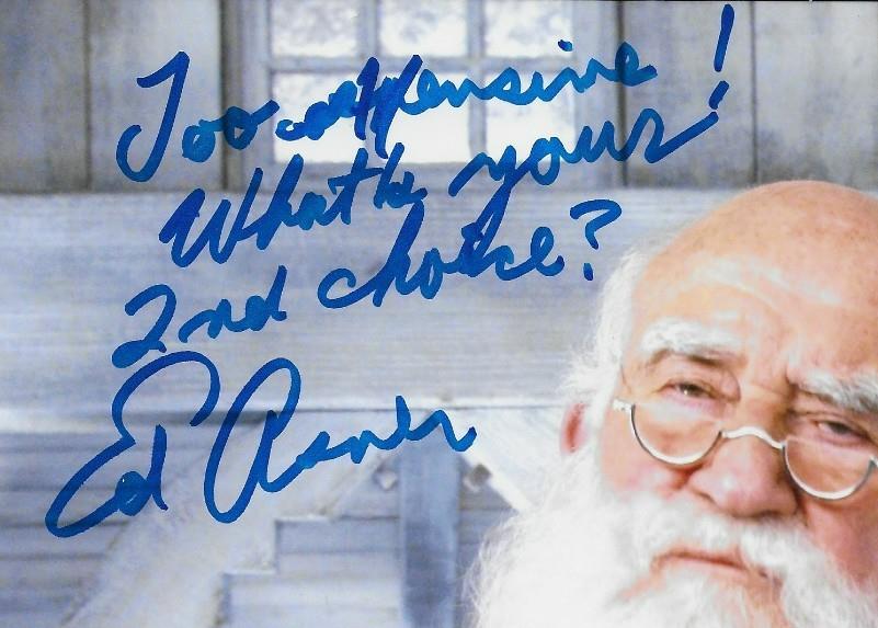Signed Ed Asner Elf Santa Claus Autographed 8x10 Photo #4 Original