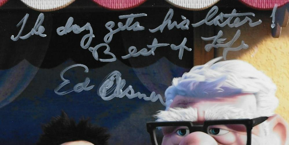 Signed Ed Asner Up Carl Fredricksen Autographed 8x10 Photo #5 Original