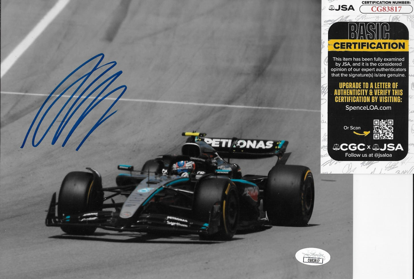 Signed Kimi Antonelli Formula 1 Mercedes Racing 8x10 Photo #1 JSA Authentication