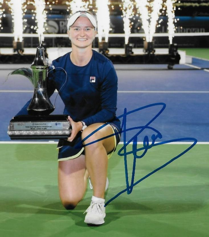 Signed Barbora Krejcikova Womens Tennis Autographed 8x10 Photo #2 Original