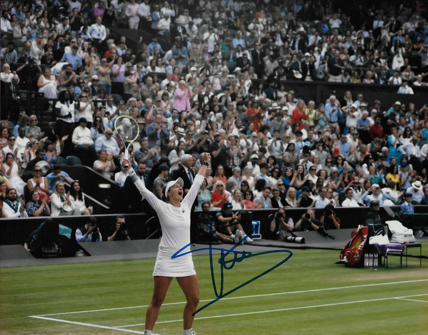 Signed Barbora Krejcikova Wimbledon Autographed 8x10 Photo #4 Original
