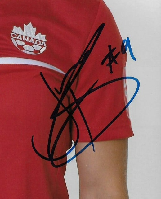 Signed Josee Belanger Team Canada Womens Soccer 8x10 Photo #1 Original