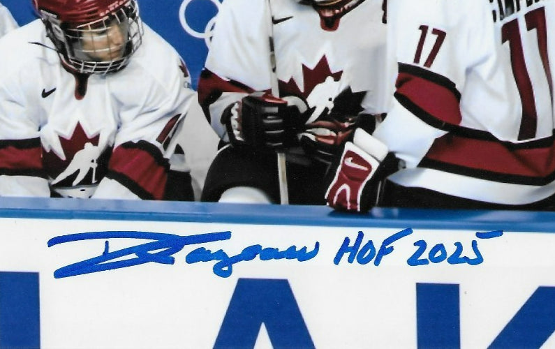 Signed Daniele Sauvageau Hall of Fame 2025 PWHL Coach 8x10 Photo #2 Original